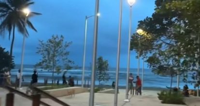 Ministro de Turismo muestra avances del nuevo malecón de Haina