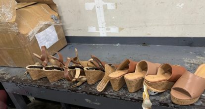 DNCD ocupa zapatillas rellenas de presunta cocaína en envío hacia Londres