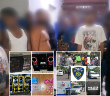 Policía Nacional reporta incautaciones y arrestos en tres provincias del Cibao