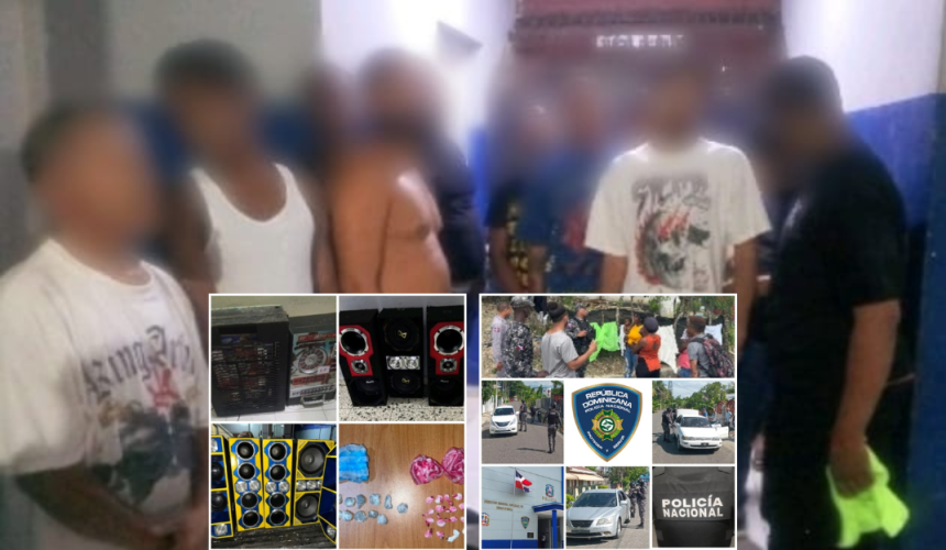 Policía Nacional reporta incautaciones y arrestos en tres provincias del Cibao