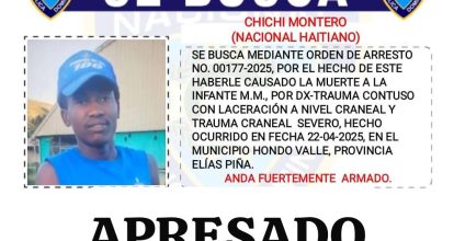 PN apresa hombre acusado de causar la muerte a niña de cinco meses en Hondo Valle, Elías Piña