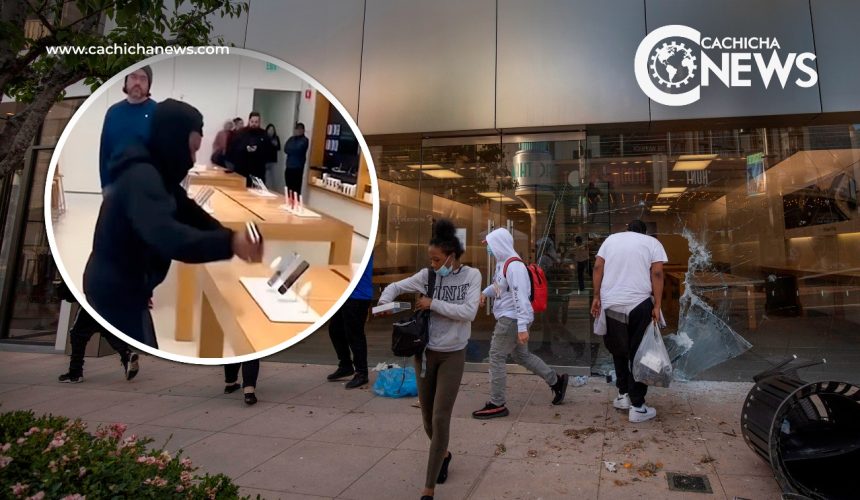 Tiendas Apple entre los negocios saqueados y vandalizados en el centro de Los Ángeles
