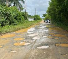 Residentes de La Pista en Sabana Grande de Boyá exigen arreglo de sus calles
