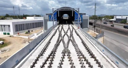 OPRET concluye colocación de rieles en la Línea 2C del Metro de Santo Domingo