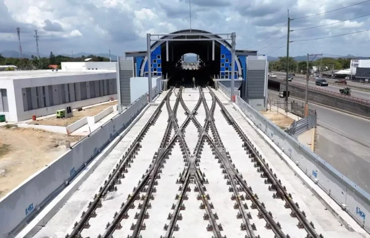 OPRET concluye colocación de rieles en la Línea 2C del Metro de Santo Domingo