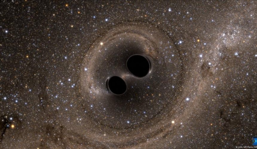 Detectan la mayor fusión de dos agujeros negros jamás vista