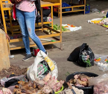 Denuncian venta de alimentos dañados por parte de Haitianos en Mercado Nuevo de Moca