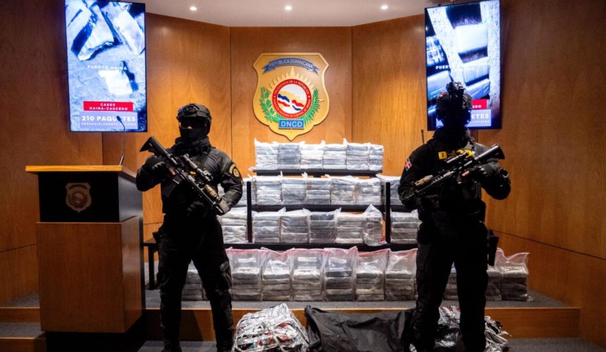 Confiscan 210 paquetes de presunta cocaína en Puerto de Haina y Caucedo