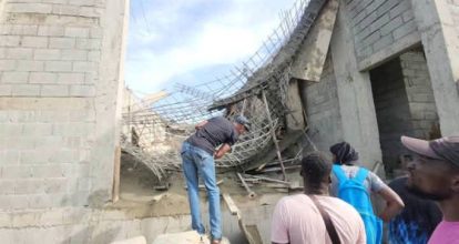 Varios muertos y heridos tras colapso de techo en construcción en Haití