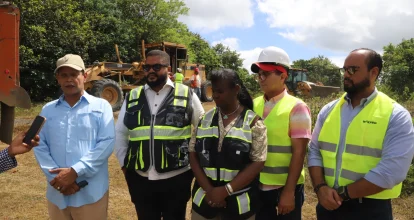 Autoridades retoman trabajos de construcción de la presa de Guaigüí en La Vega