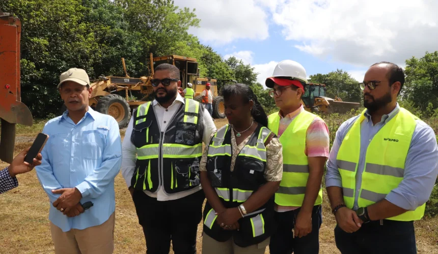 Autoridades retoman trabajos de construcción de la presa de Guaigüí en La Vega