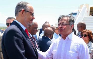 Petro visita Haití para dialogar sobre seguridad y fortalecimiento institucional