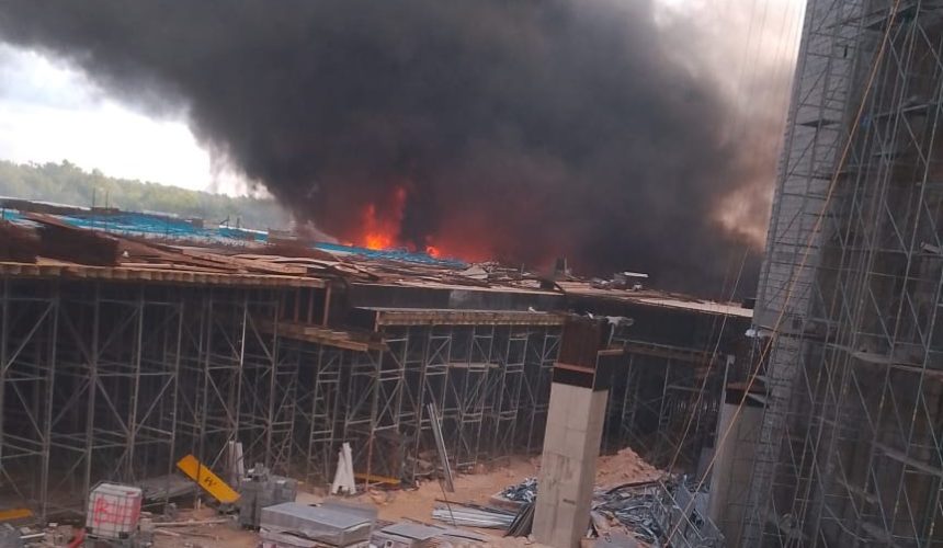 Reportan incendio en sótano del complejo turístico en construcción en Punta Cana