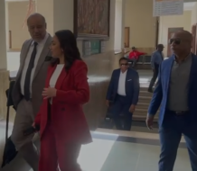 Faride Raful acude al Palacio de Justicia para audiencia de medida de coerción contra Ingrid Jorge
