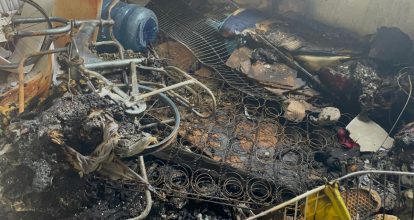 Dos niños resultan con quemaduras graves tras incendio en vivienda de Santiago