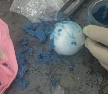 DNCD Incauta velones y peluche lleno de fibras de presunta cocaína