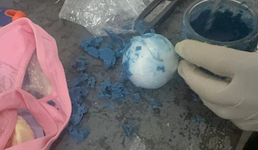 DNCD Incauta velones y peluche lleno de fibras de presunta cocaína