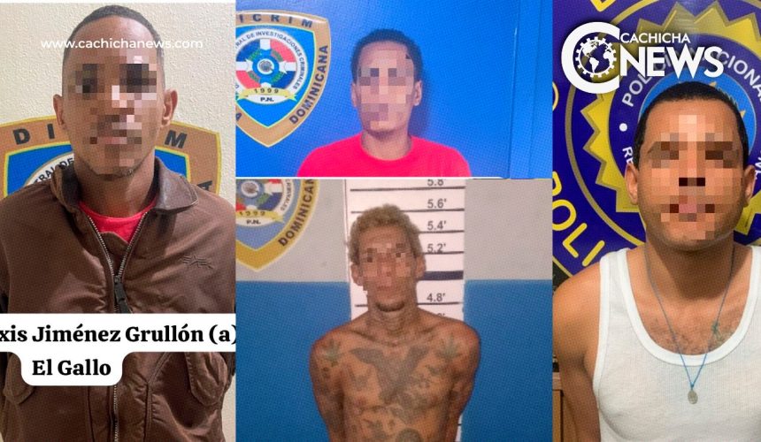 Arrestan a “El Gallo”, “Miguel”, “Nava” y “Arcángel” por distintos robos en Santiago