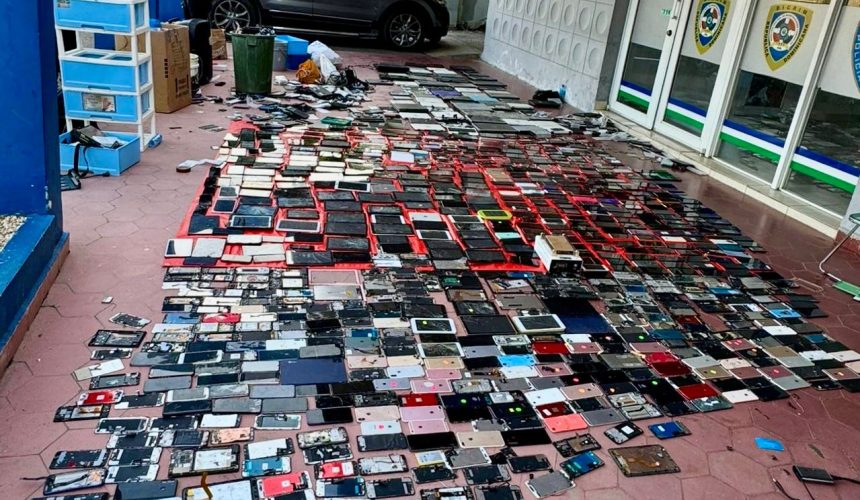 Confiscan decenas de equipos electrónicos robados en presunto centro de acopio en Santiago