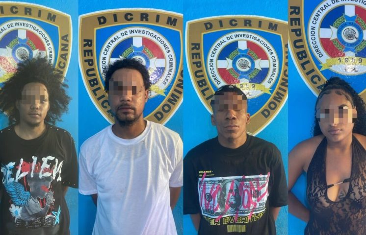 Policía apresa a cuatro personas en persecución en Puerto Plata; ocupan armas y chaleco antibalas
