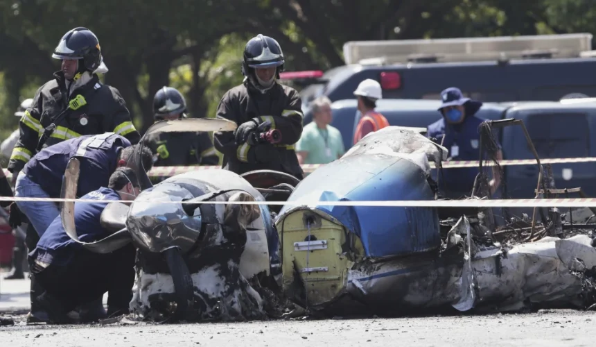 Fallecen dos personas tras estrellarse una avioneta en zona rural de Brasil