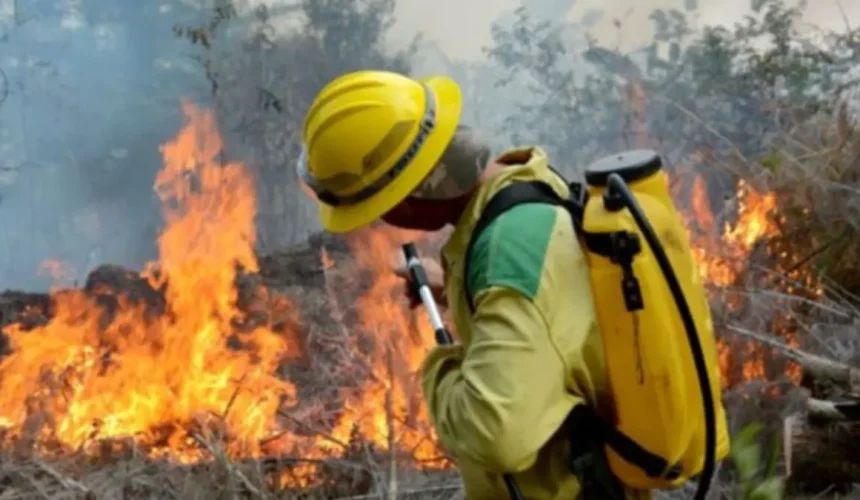 Incendio forestal arrasa bosques en Guantánamo, Cuba