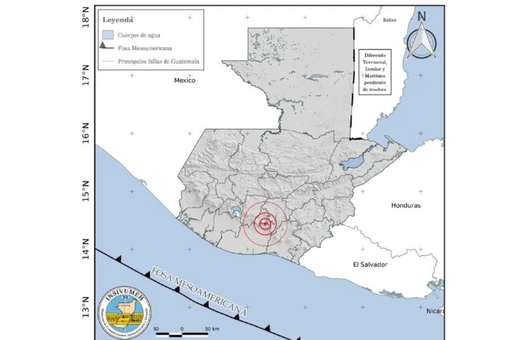 Temblor de 5.2 sacude a Guatemala