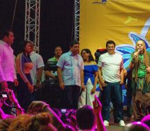Bañada de merengue David Collado inaugura plataforma Ritmo de la Costa en malecón SDE