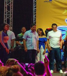 Bañada de merengue David Collado inaugura plataforma Ritmo de la Costa en malecón SDE