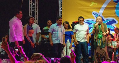 Bañada de merengue David Collado inaugura plataforma Ritmo de la Costa en malecón SDE