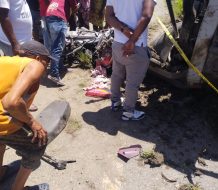 Se registra accidente de tránsito en la Autopista 6 de Noviembre; hay cinco fallecidos