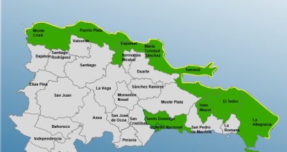 El COE coloca en alerta amarilla toda la zona costera del país por huracán Erin