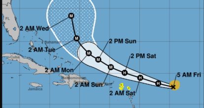 Puerto Rico, bajo alerta de inundaciones repentinas por la tormenta tropical Erin