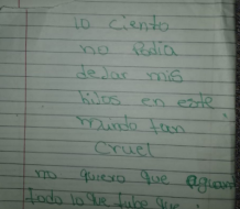 Madre envenenó a sus pequeños: “Perdón, no podía dejar mis hijos en este mundo tan cruel”