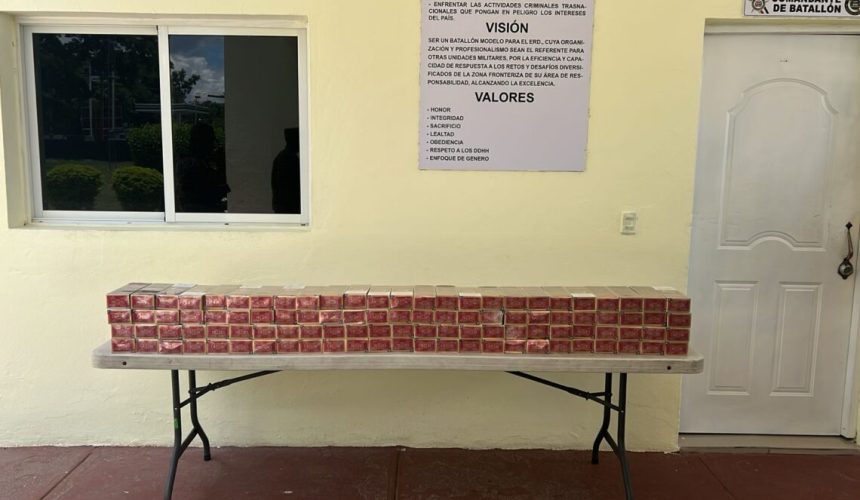 Ejército confisca 20 mil cigarrillos de contrabando en Elías Piña