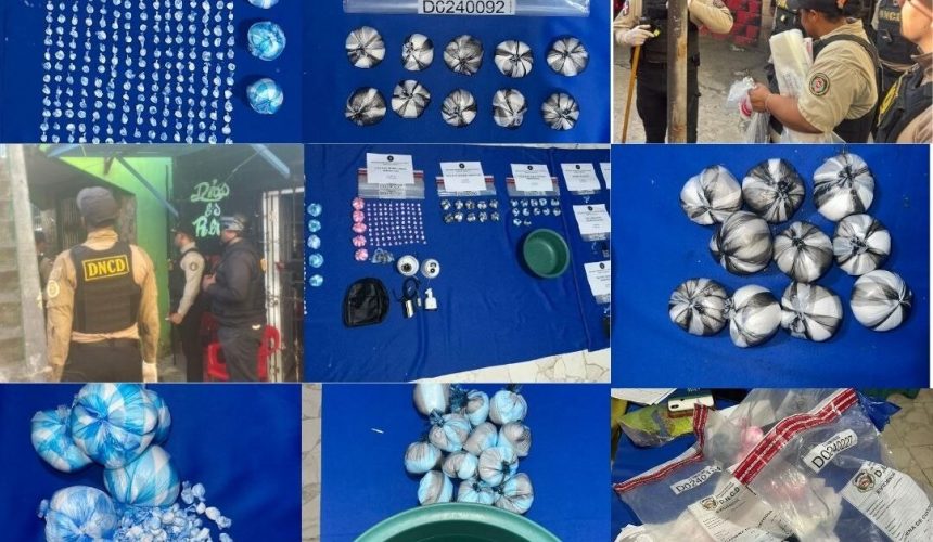 Arrestan a siete hombres e incautan drogas en operativo en Capotillo