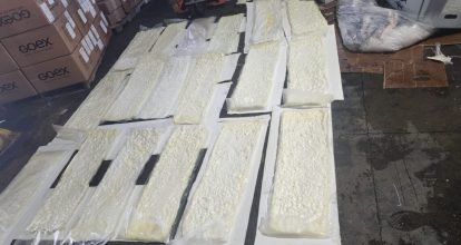 Decomisan 58 kilogramos de cocaína ocultos en cajas de pescado en Aeropuerto Cibao