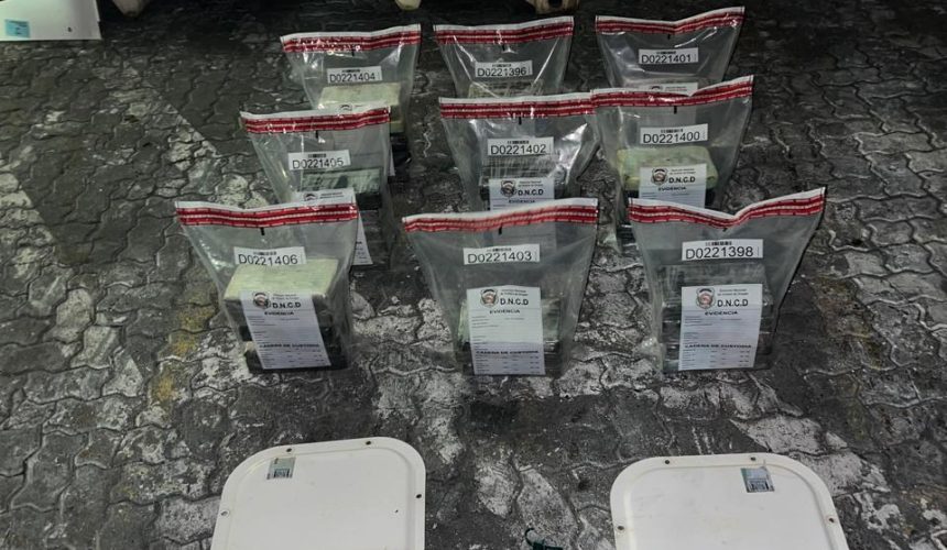 DNCD confisca 43 paquetes de presunta cocaína en Puerto Caucedo