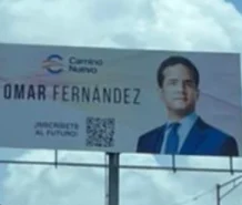 Camino Nuevo inicia despliegue de más de 100 vallas en apoyo a Omar Fernández