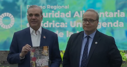 FAO afirma que RD reduce subalimentación del 8.7% en 2019 al 3.6% en 2025 