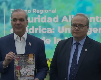 FAO afirma que RD reduce subalimentación del 8.7% en 2019 al 3.6% en 2025 