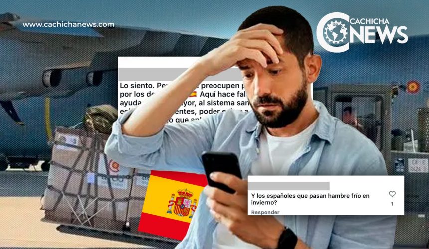 Españoles critican al gobierno de España por enviar comida a la franja de Gaza
