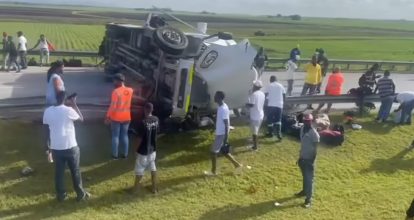Video| Reportan accidente de tránsito en la autovía del Coral; hay al menos tres heridos