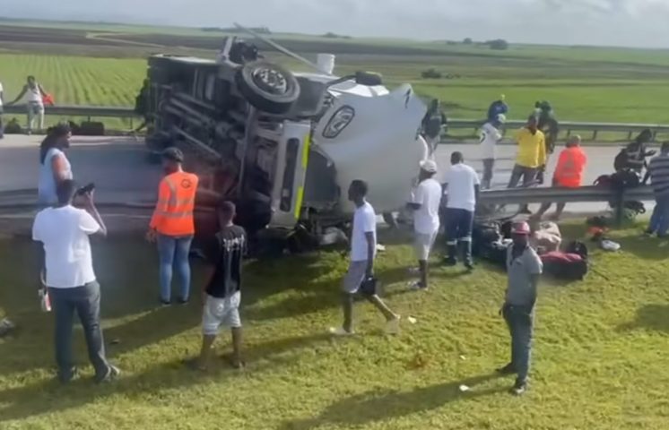 Video| Reportan accidente de tránsito en la autovía del Coral; hay al menos tres heridos