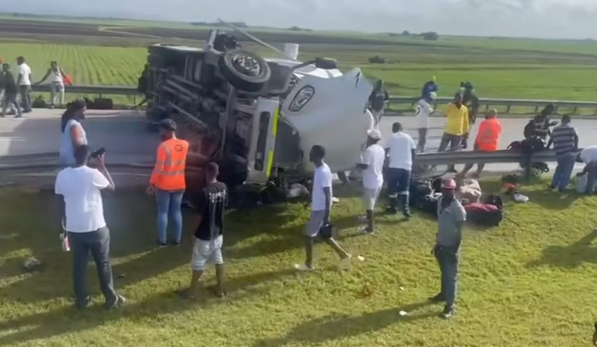 Video| Reportan accidente de tránsito en la autovía del Coral; hay al menos tres heridos