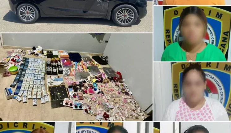Arrestan a seis personas por posesión de mercancías robadas en Santiago