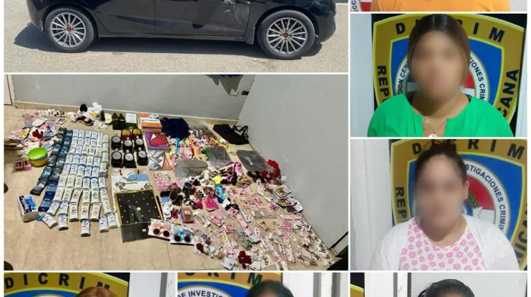 Arrestan a seis personas por posesión de mercancías robadas en Santiago