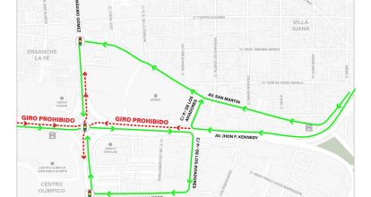 Inicia la cuarta fase de restricción de giros a la izquierda en la John F. Kennedy y 27 de Febrero