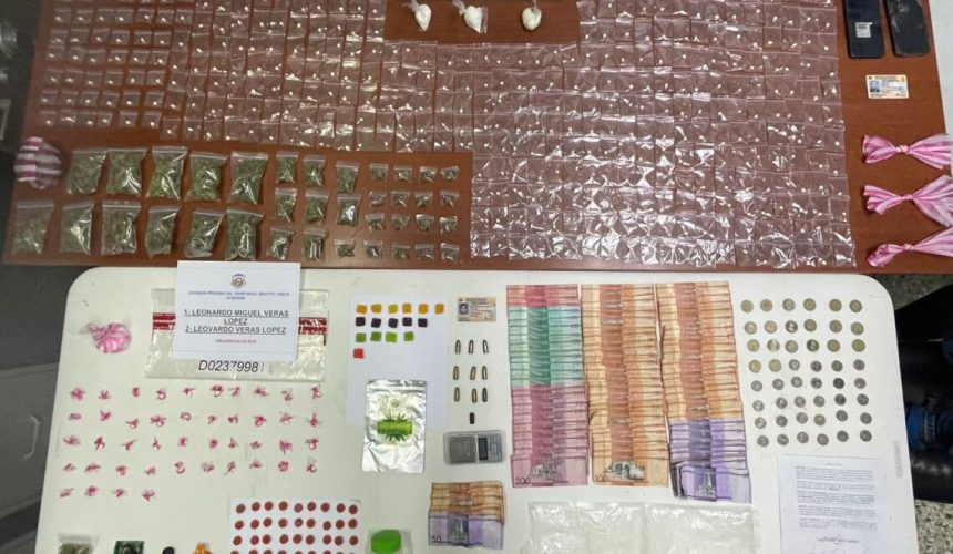 Incautaciones de droga y 15 arrestados en Santiago y Sosúa