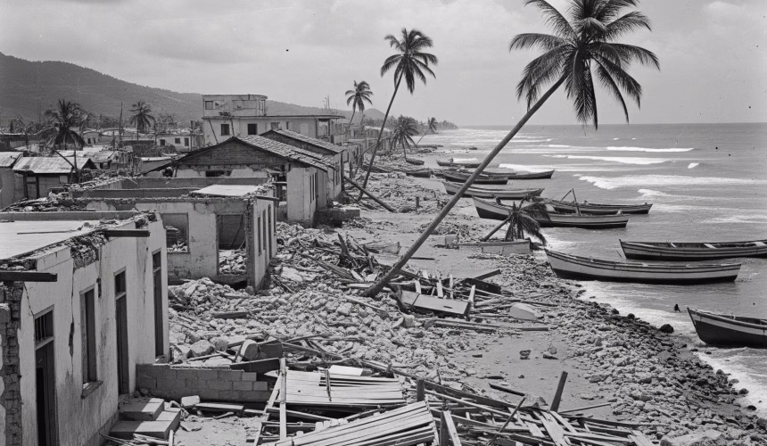 Hoy se cumplen 79 años del terremoto de 8.0 y tsunami que devastó a RD